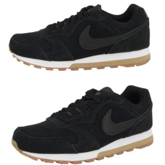 Nike Shoes - Nike Women’s MD Runner 2 SE Sneakers – Black/Rose Gold/Gum, Size 6.5